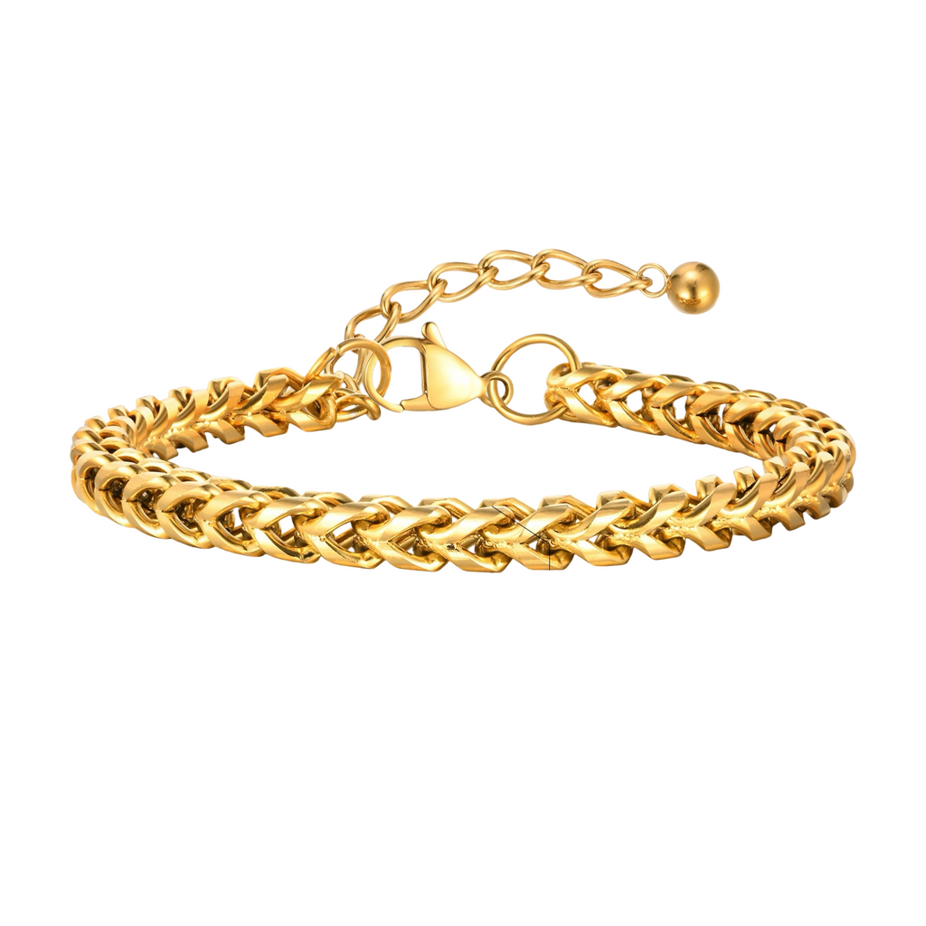 Roestvrij stalen armband Olympic - goud