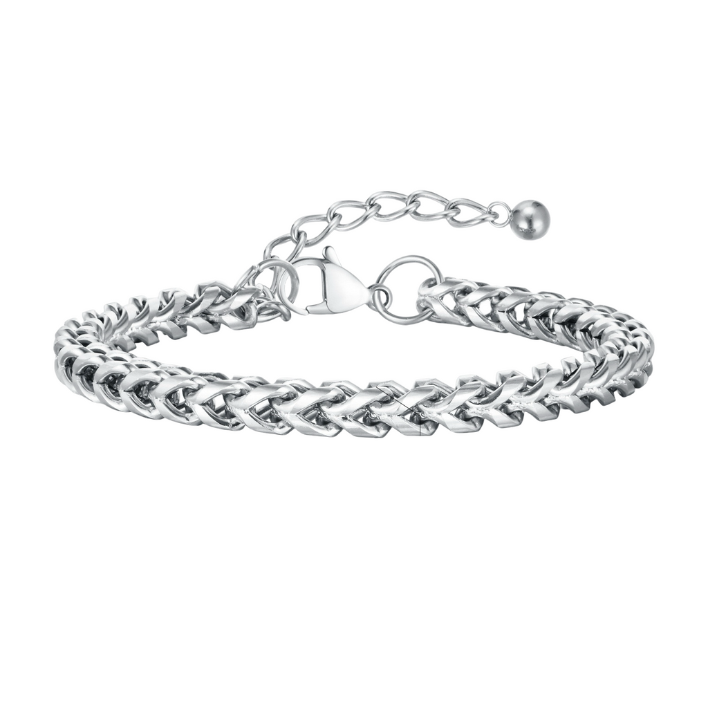 Roestvrij stalen armband Olympic - zilver