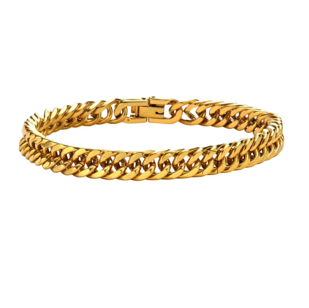 Roestvrij stalen armband Chain - goud