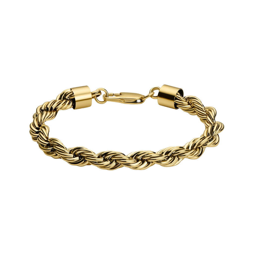 Roestvrij stalen armband Twist - goud