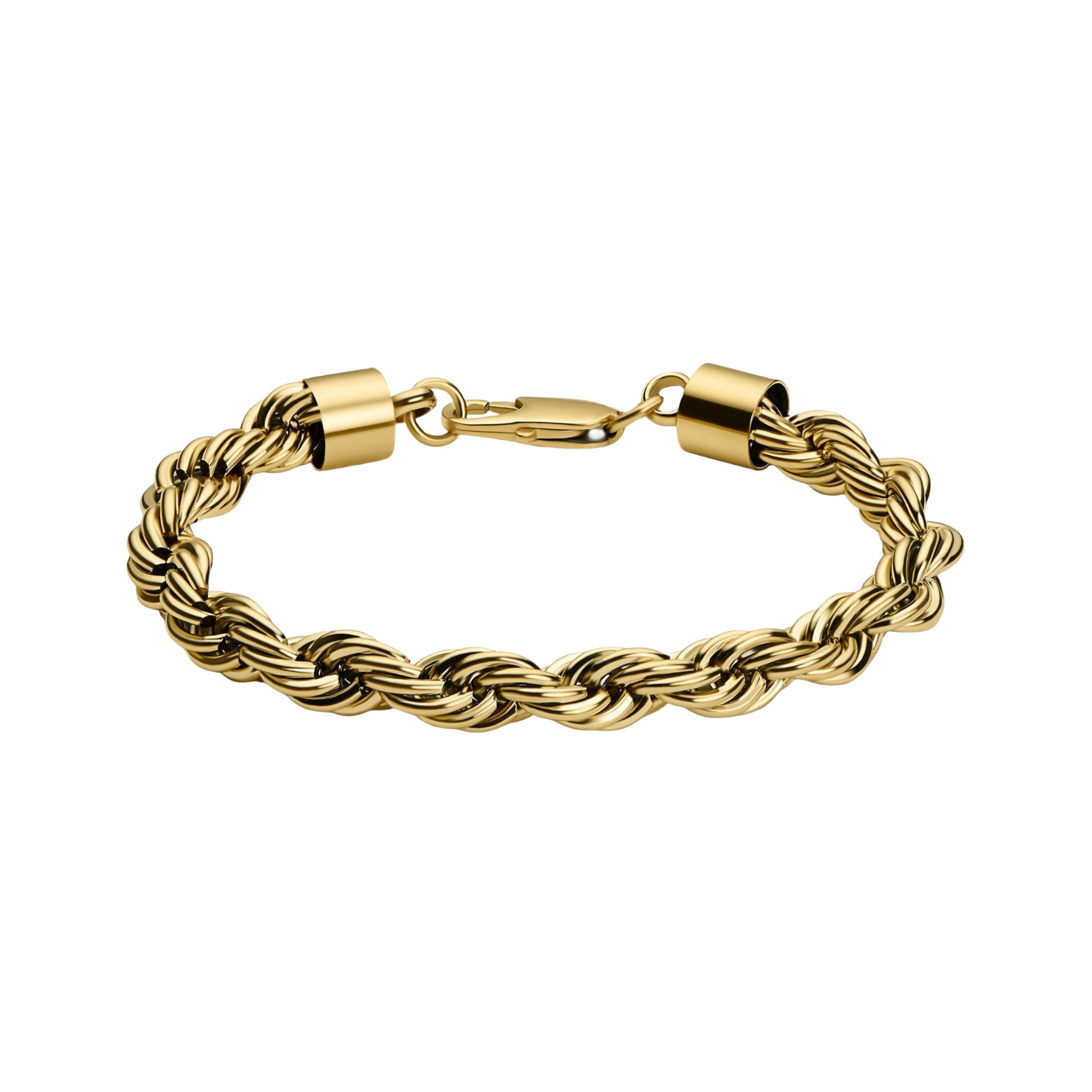 Roestvrij stalen armband Twist - goud