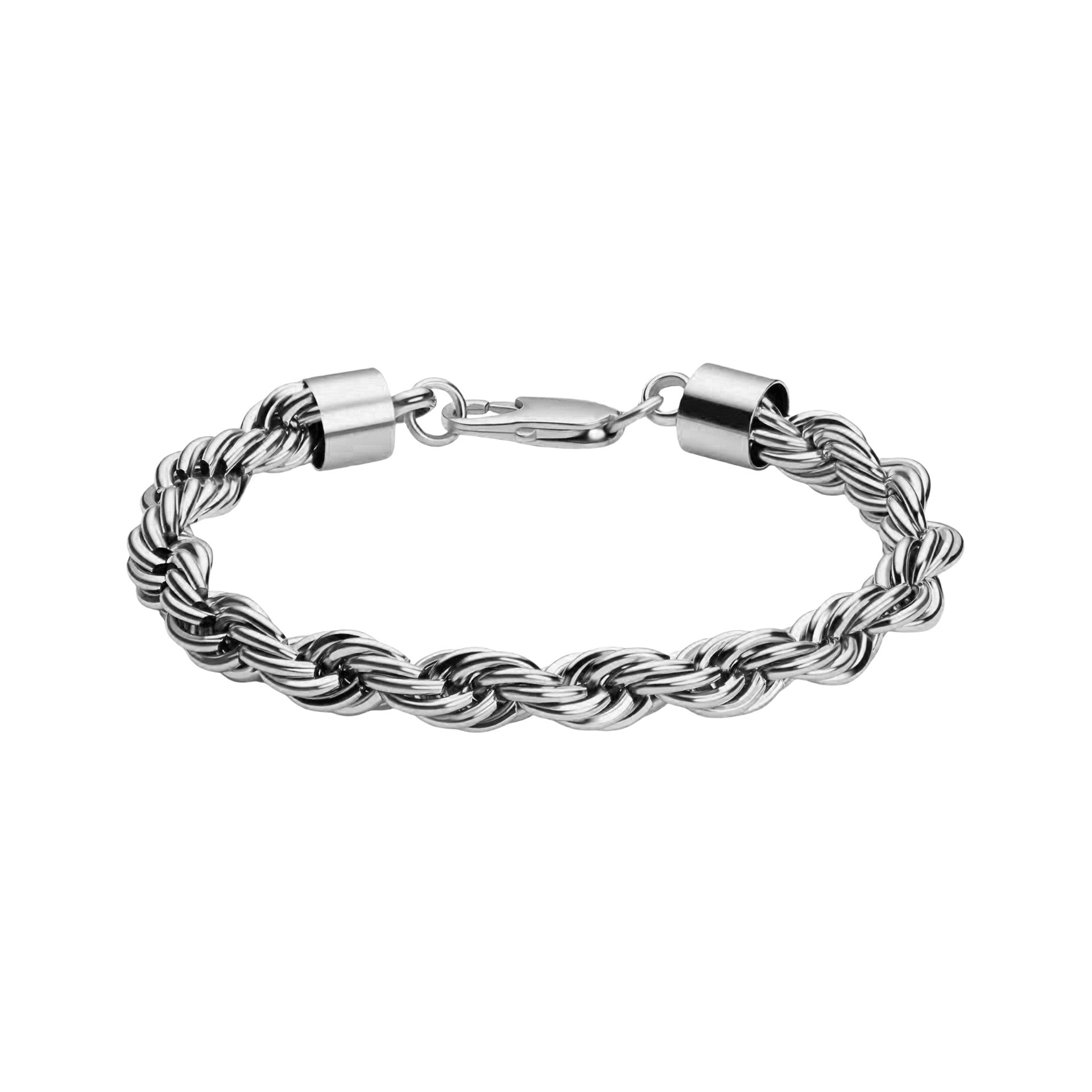 Roestvrij stalen armband Twist - zilver