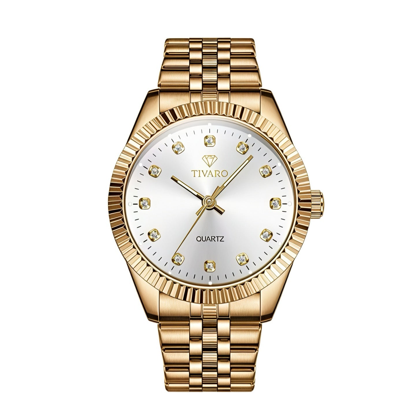 Tivaro horloge Diamond Gold-Pearl
